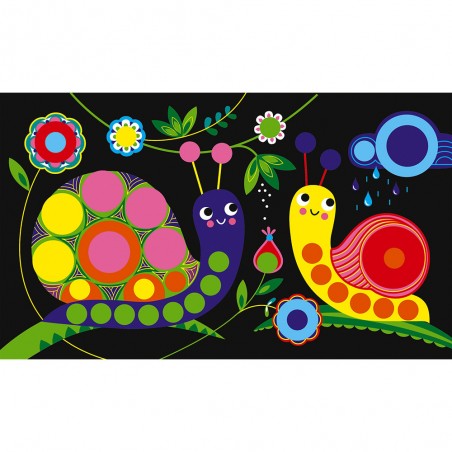 Kit Créatif - Gommettes Rondes Printemps : Mosaïque & Gommettes - Janod