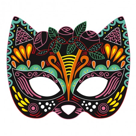 Kit Créatif - Scratch Art Masques De Fête : Cartes à gratter - Janod