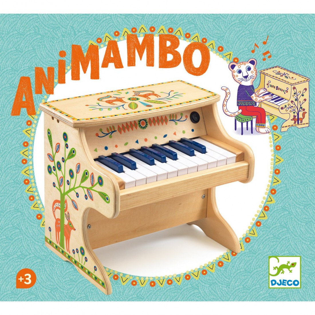 Piano pour enfant en bois Animambo Djeco