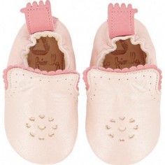 Croqblu Rose Baba Rosy - Chaussons semelle souple Filles 2