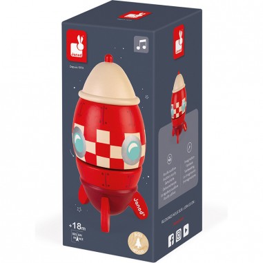 Boite à musique Fusée - Jouet en bois - Janod