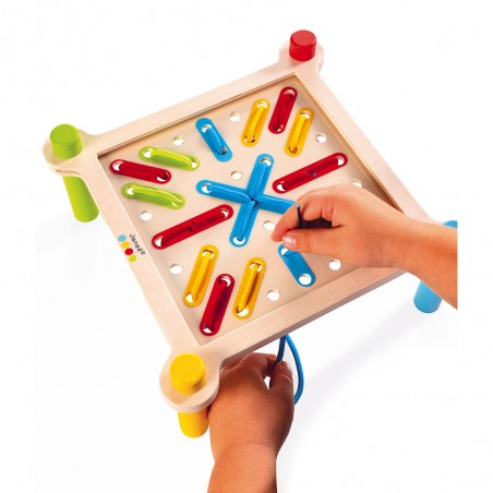 Le Laçage - Essentiel - bois - : Jeux d'adresse - Janod