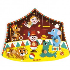 Puzzle Cirque des Etoiles 6 pièces : Puzzles en bois premier âge - Janod 2