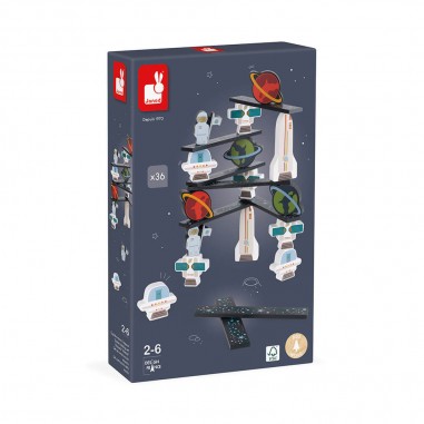Jeu d'équilibre pour enfant en bois - Jouet d'adresse espace - Janod