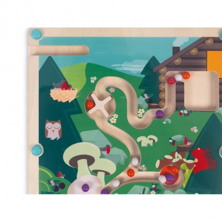 Labyrinthe à billes - Forêt - : jouets, déco, puériculture - Janod