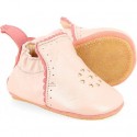 Croqblu Rose Baba Rosy - Chaussons semelle souple Filles - Easy Peasy 