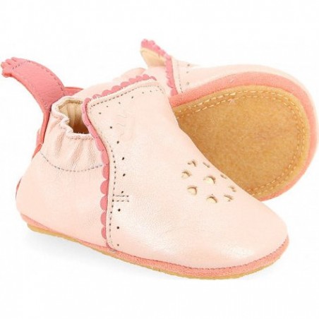 Croqblu Rose Baba Rosy - Chaussons semelle souple Filles