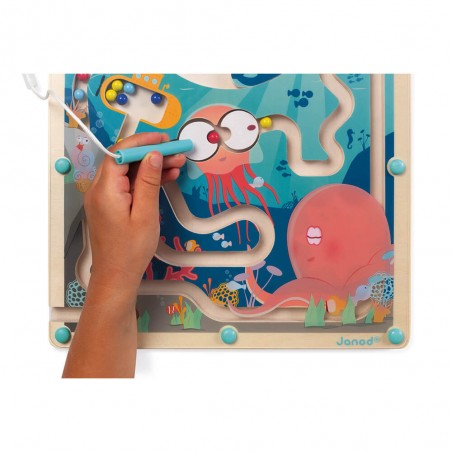 Labyrinthe à billes - Océan - : jouets, déco, puériculture - Janod