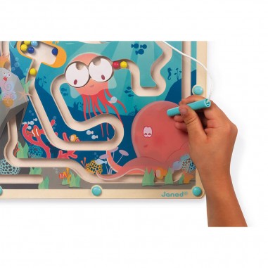Labyrinthe à billes - Océan - : jouets, déco, puériculture - Janod