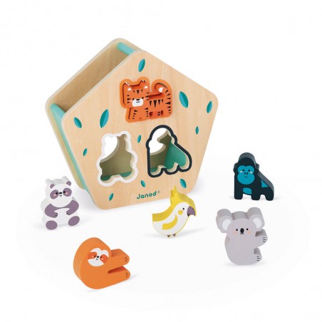 Boite à formes les animaux Wwf - Un jeu - Janod