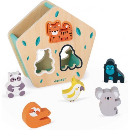 Boite à formes les animaux Wwf - Un jeu - Janod