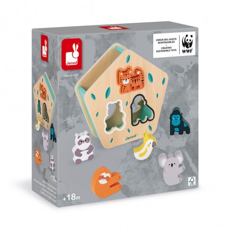 Boite à formes les animaux Wwf - Un jeu - Janod