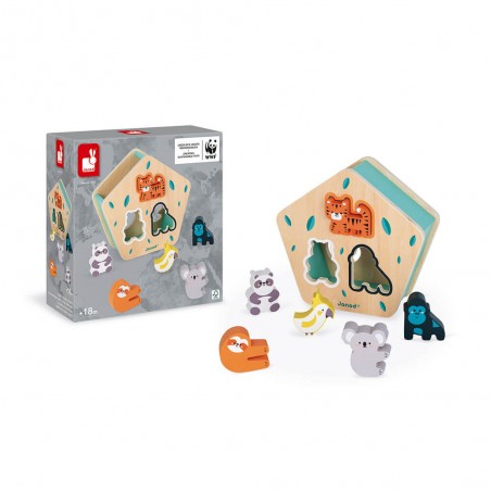 Boite à formes les animaux Wwf - Un jeu - Janod