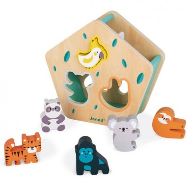 Boite à formes les animaux Wwf - Un jeu - Janod