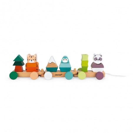 Train La balade des animaux Wwf - Un jeu - Janod