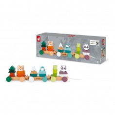 Train La balade des animaux Wwf - Un jeu - Janod 2