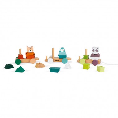 Train La balade des animaux Wwf - Un jeu - Janod