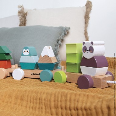 Train La balade des animaux Wwf - Un jeu - Janod