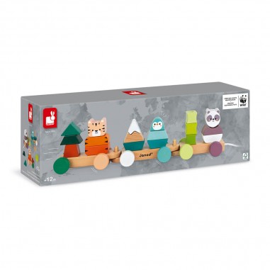 Train La balade des animaux Wwf - Un jeu - Janod