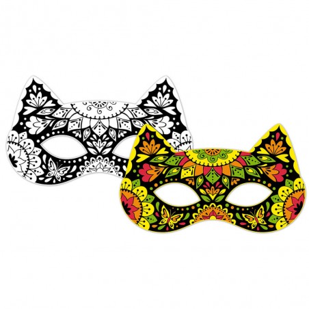 Kit Créatif Masques et Crayons Fluo - Un jeu - Janod