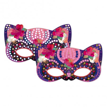 Activités manuelles pour enfant - Kit masques à décorer avec mosaïques - Janod