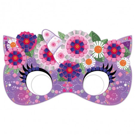 Activités manuelles pour enfant - Kit masques à décorer avec mosaïques - Janod