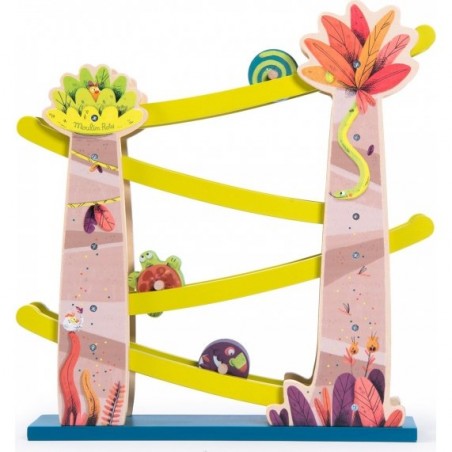 Cascade de toupies en bois "Dans la Jungle" - Moulin Roty