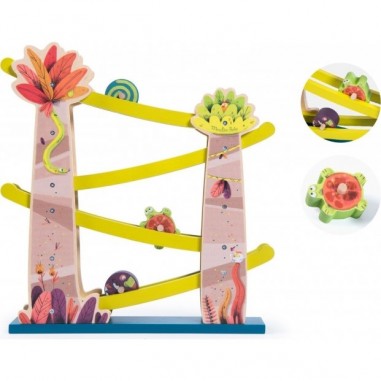 Cascade de toupies en bois "Dans la Jungle" - Moulin Roty