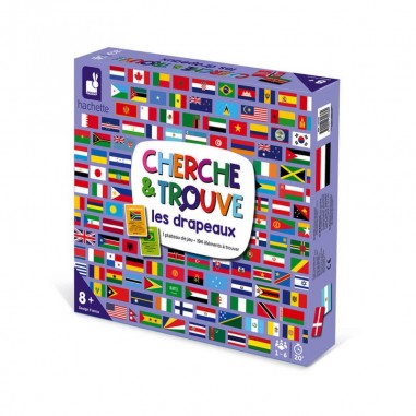 Cherche et trouve Les drapeaux - Jeu de société enfant - Janod