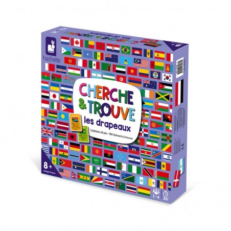 Cherche et trouve Les drapeaux - Jeu de société enfant - Janod