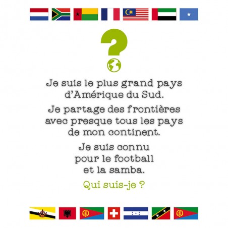 Cherche et trouve Les drapeaux - Jeu de société enfant - Janod