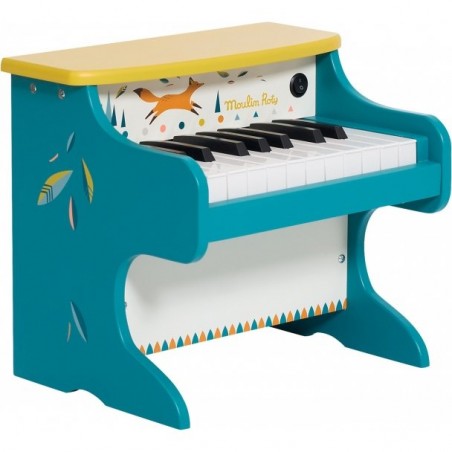 Piano électrique en bois pour enfant "Le Voyage d'Olga" - Moulin Roty