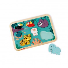 Chunky puzzle Jungle Wwf - Un jeu - Janod 2
