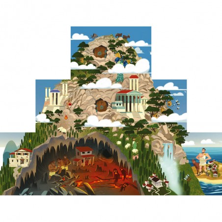 Jeu chasse au trésor - Jeu de société Mythologie pour enfant - Janod