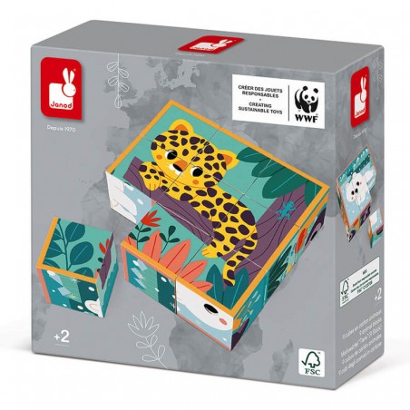 Cubes Animaux Wwf - Un jeu - Janod