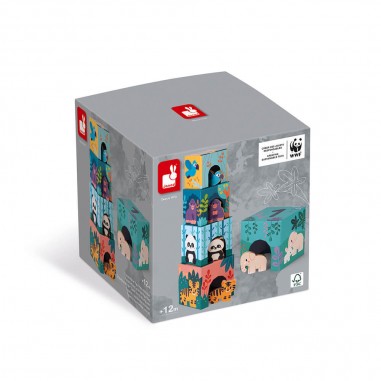 Pyramide et figurines Animaux Wwf - Un jeu - Janod