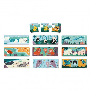 Puzzle Animaux 30 pièces Wwf - Un jeu - Janod