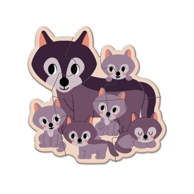 Puzzles évolutifs Animaux Wwf - Un jeu - Janod