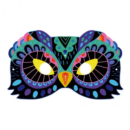 Scratch Art Masques et Lunettes Animaux : Loisirs créatifs - Janod
