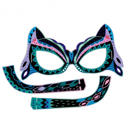 Scratch Art Masques et Lunettes Animaux : Loisirs créatifs - Janod