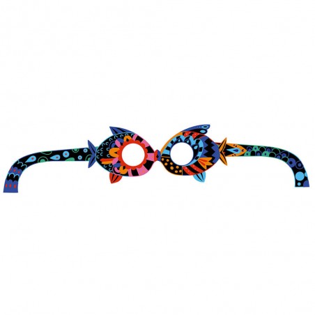 Scratch Art Masques et Lunettes Animaux : Loisirs créatifs - Janod