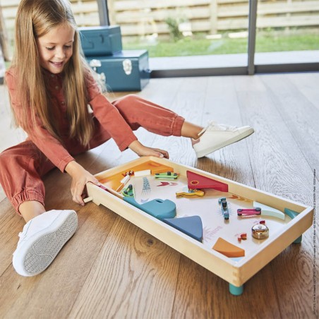 Flipper en bois - Jeu d'adresse rétro pour enfant dès 5 ans - Janod