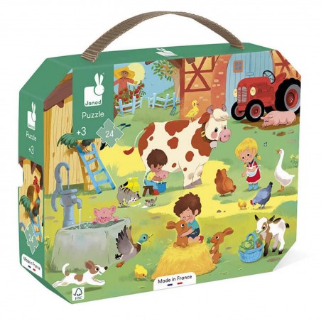 Puzzle enfant 3 ans - Puzzle animaux, jouet enfant 3 ans - Janod