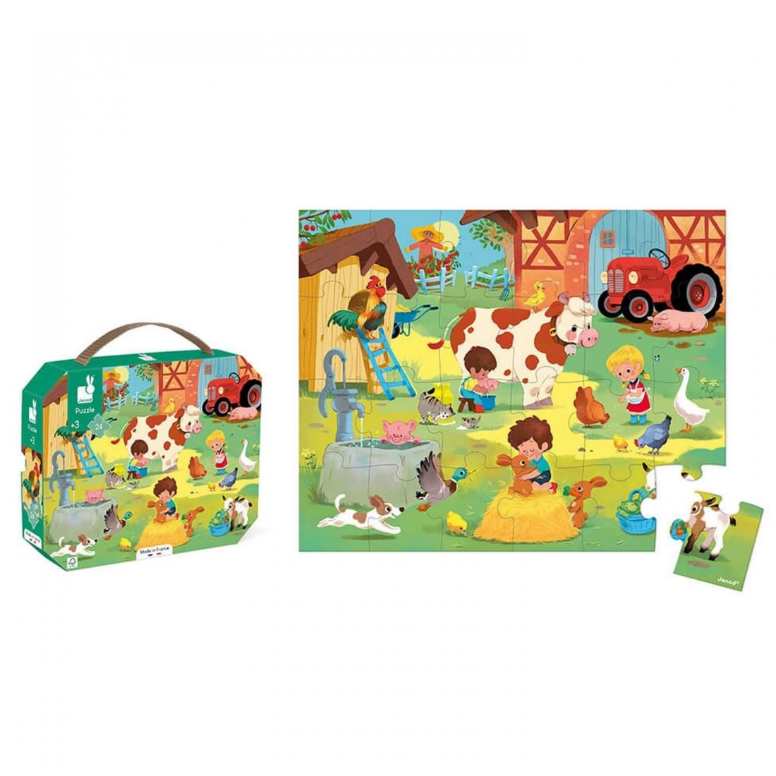 Puzzle tactile animaux de la ferme – 2 à 4 ans : Jeux et jouets pour enfants  JANOD maison - botanic®