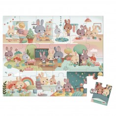 Puzzle Une Journée - 24 pcs - Un jeu - Janod 2