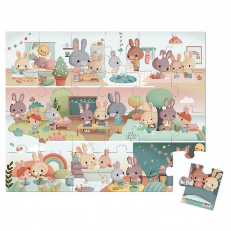 Puzzle Une Journée - 24 pcs - Un jeu - Janod