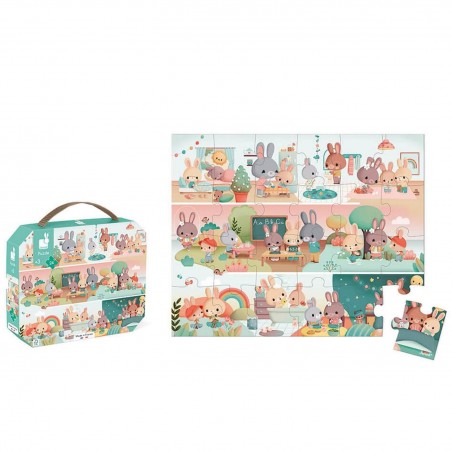 Puzzle Une Journée - 24 pcs - Un jeu - Janod