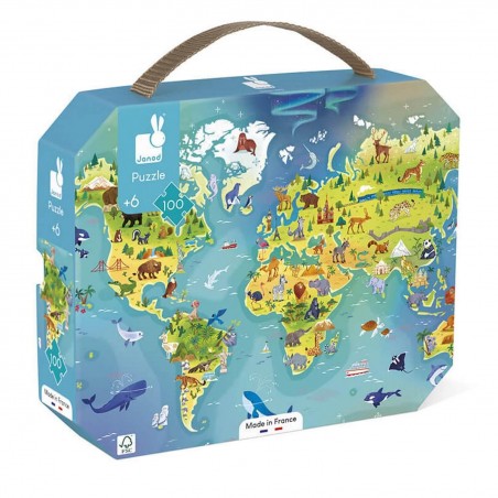 Puzzle 100 pieces - Puzzle enfant 6 ans, jouet enfant 6 ans - Janod