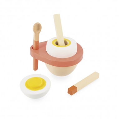 Coquetier enfant - Coquetier en bois, accessoires cuisine enfant - Janod