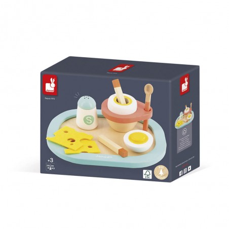 Coquetier enfant - Coquetier en bois, accessoires cuisine enfant - Janod